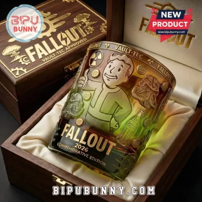 Fallout Vault Boy 2026 Commemorative Whiskey Glass