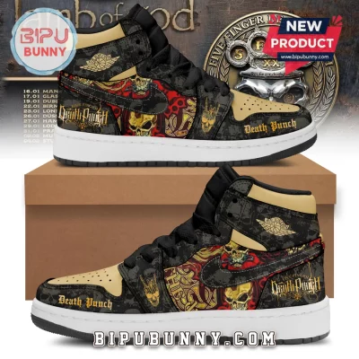 Five Finger Death Punch Custom Air Jordan 1 High-Top Sneakers