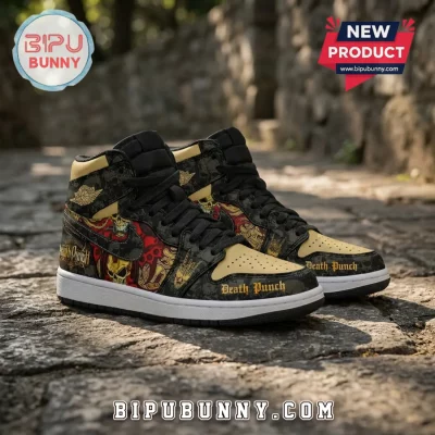 Five Finger Death Punch Custom Air Jordan 1 High-Top Sneakers