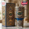 Blue Florida Gators Yeti tumbler with gold filigree and team logo in an ornate box!