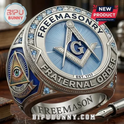 Freemasonry Fraternal Order 1717 Anniversary Ring