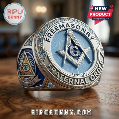 Freemasonry Fraternal Order 1717 Anniversary Ring