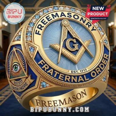 Freemasonry Fraternal Order Limited Edition Ring