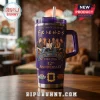 Purple Friends TV show tumbler, cartoon characters, 'A LIFETIME OF LAUGHTER F.R.I.E.N.D.S I'LL BE THERE FOR YOU 1994-2026 32th ANNIVERSARY Central Perk' text!