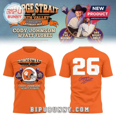 George Strait 2026 One Night Only Clemson Concert Orange Hoodie