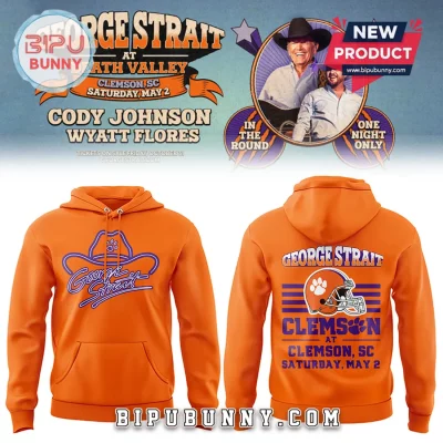 George Strait Clemson One Night Only Death Valley Concert Orange Hoodie