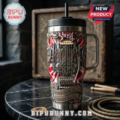 Ghost Band If You Have Ghosts Travel Tumbler with Handle