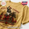 Mustard yellow t-shirt with Gold Tempo horse racing graphic, jockey Jose Ortiz, and 2026 Derby Champion text design!