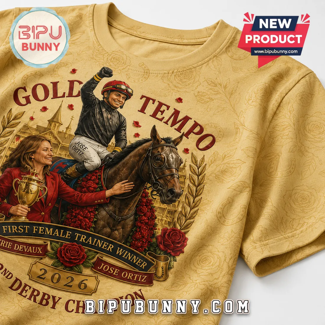 Golden Tempo 2026 152nd Kentucky Derby Champion T-Shirt Golden Tempo 2026 152nd Kentucky Derby Champion T-Shirt