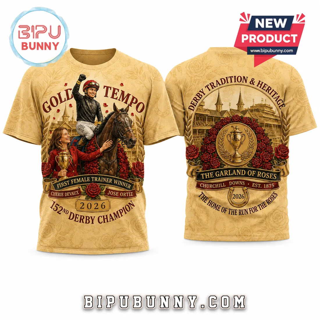 Golden Tempo 2026 152nd Kentucky Derby Champion T-Shirt Golden Tempo 2026 152nd Kentucky Derby Champion T-Shirt