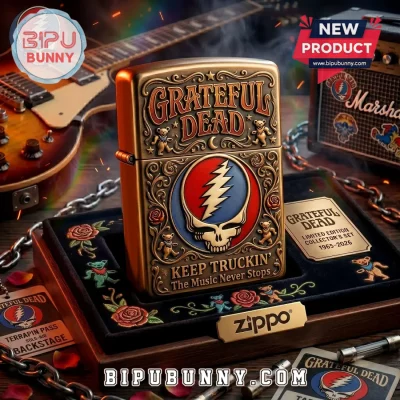 Grateful Dead 1965-2026 Anniversary Brass Premium Lighter Case