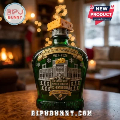 Green Bay Packers 105th Anniversary Lambeau Field Collectible Whiskey Bottle