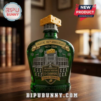 Green Bay Packers 105th Anniversary Lambeau Field Collectible Whiskey Bottle