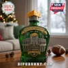 Green Packers 105th Anniversary bottle with Lambeau Field 3D detail, cheese topper, and Titletown USA text!
