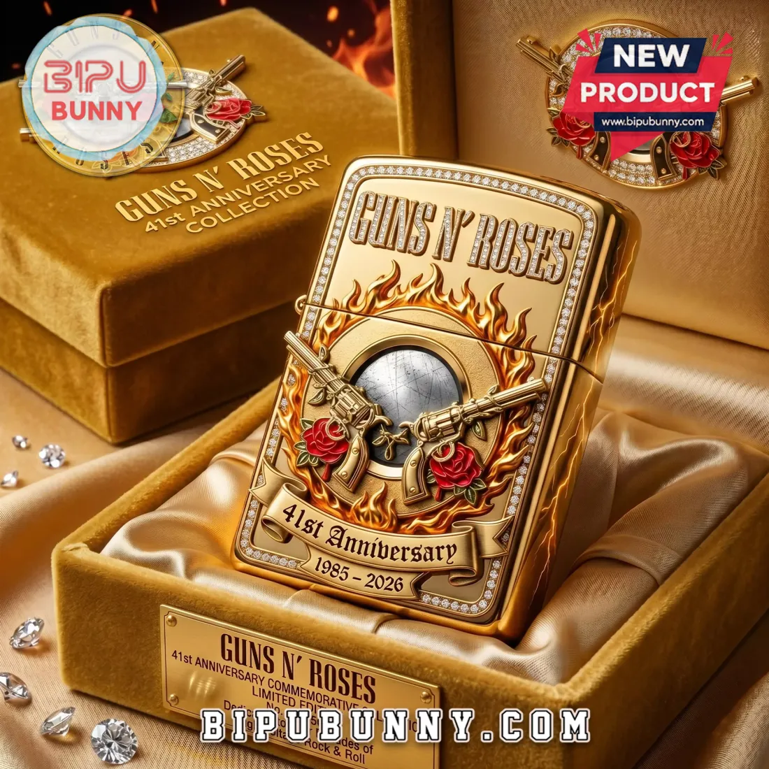 Guns N’ Roses 41st Anniversary Limited Edition Zippo Lighter Case Guns N’ Roses 41st Anniversary Limited Edition Zippo Lighter Case