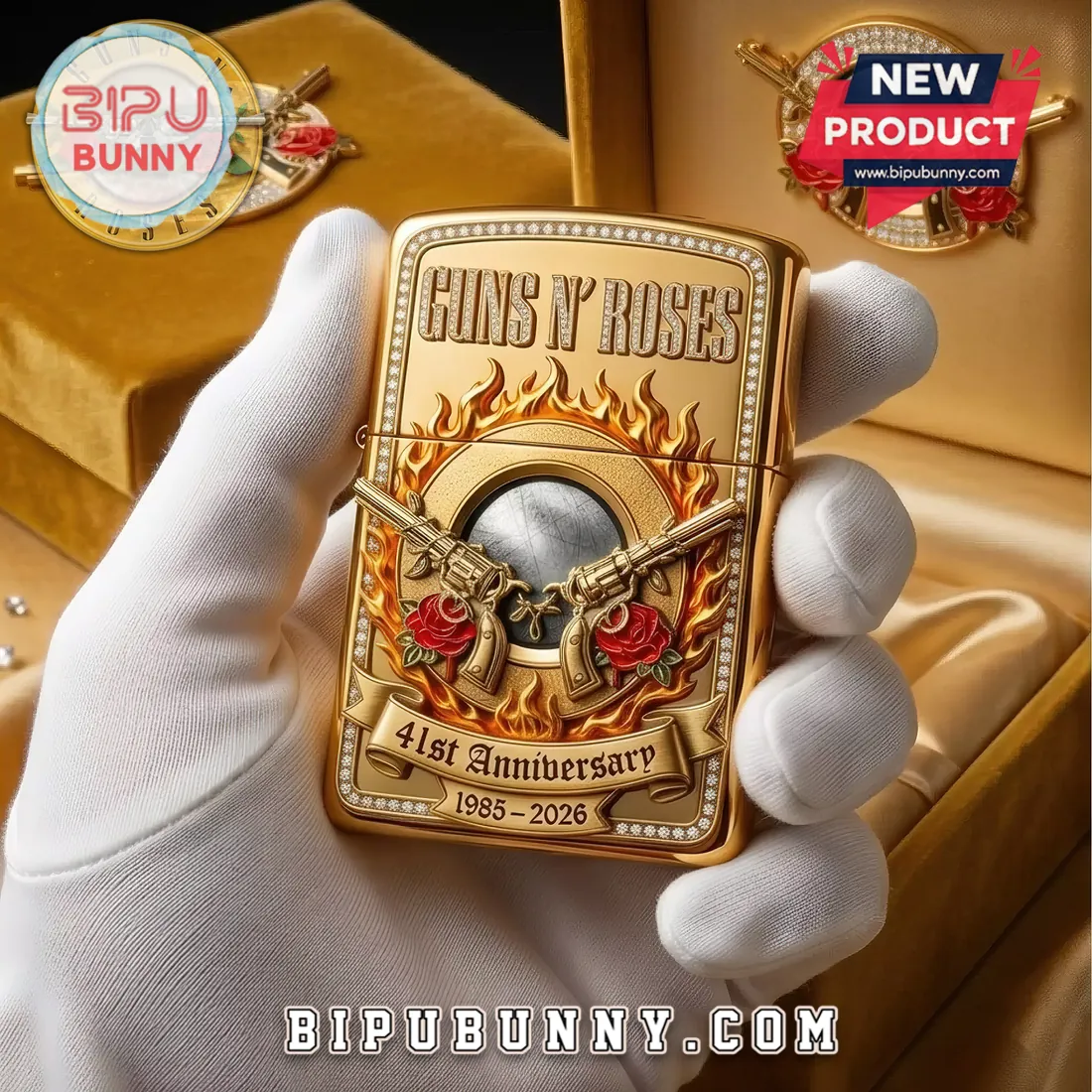 Guns N’ Roses 41st Anniversary Limited Edition Zippo Lighter Case Guns N’ Roses 41st Anniversary Limited Edition Zippo Lighter Case