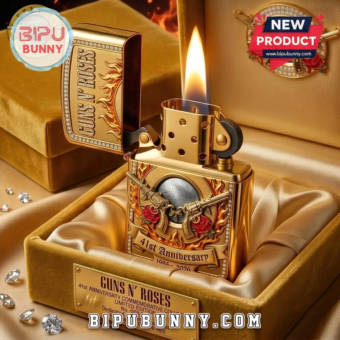 Guns N’ Roses 41st Anniversary Limited Edition Zippo Lighter Case Guns N’ Roses 41st Anniversary Limited Edition Zippo Lighter Case