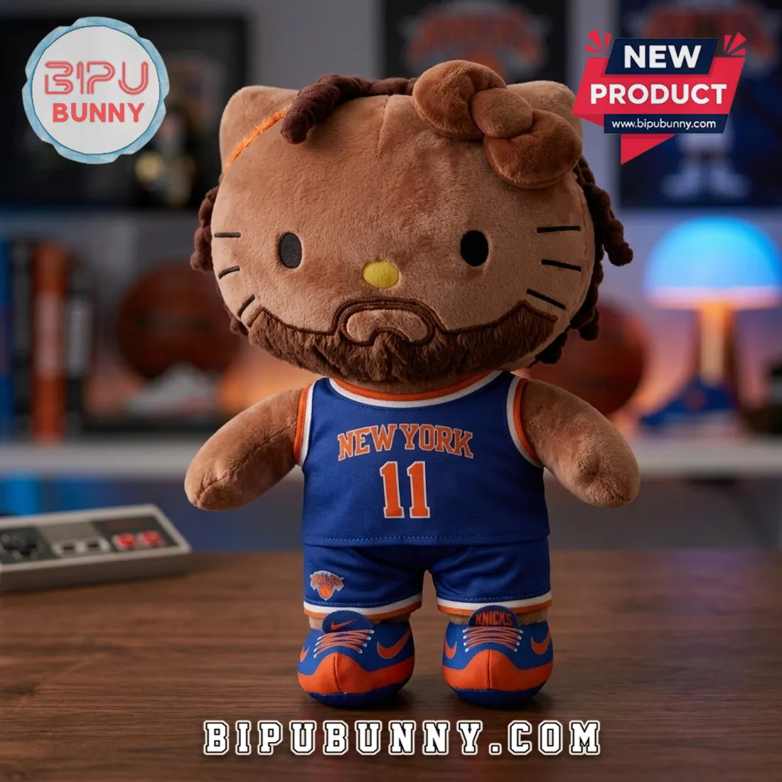 Hello Kitty x New York Knicks Jalen Brunson Collector Edition Plush Doll Hello Kitty x New York Knicks Jalen Brunson Collector Edition Plush Doll