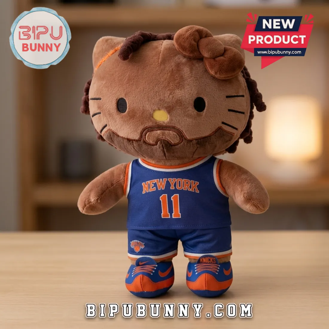 Hello Kitty x New York Knicks Jalen Brunson Collector Edition Plush Doll Hello Kitty x New York Knicks Jalen Brunson Collector Edition Plush Doll