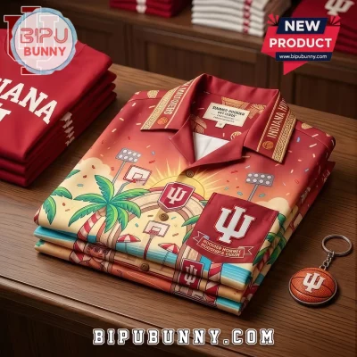 Indiana Hoosiers Summer Hoosier Hysteria Tropical Hawaiian Shirt
