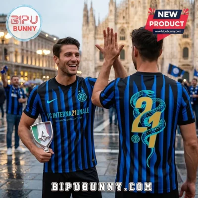 Inter Milan 25/26 Campioni D’Italia 21st Scudetto Snake T-Shirt