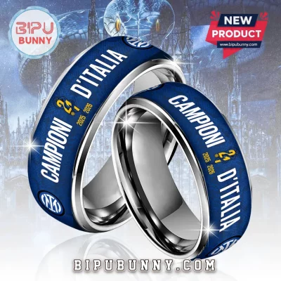 Inter Milan Campioni D’Italia 2025-2026 Scudetto Commemorative Ring