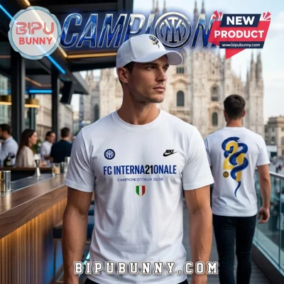 Inter Milan Campioni d’Italia 25/26 Limited White T-Shirt