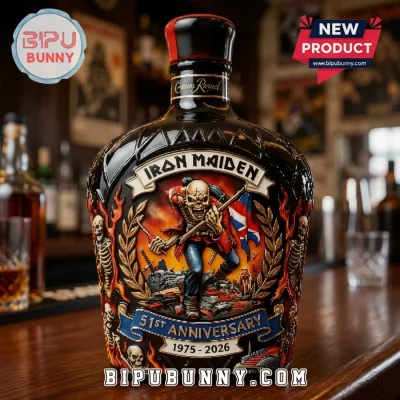 Iron Maiden Crown Royal 51st Anniversary 1975-2026 Whiskey Decanter