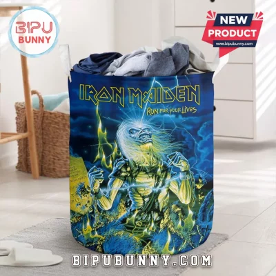 Iron Maiden Run For Your Lives Eddie Mascot Laundry Basket
