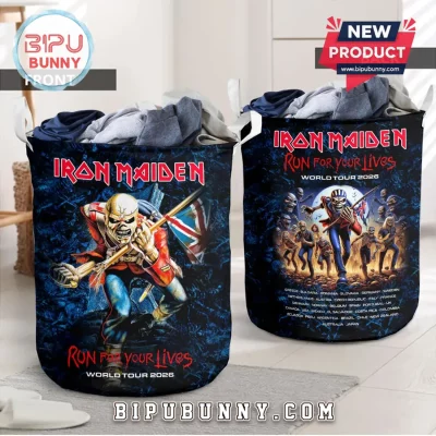 Iron Maiden Run For Your Lives World Tour 2026 Eddie Laundry Basket Iron Maiden Run For Your Lives World Tour 2026 Eddie Laundry Basket