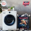 Iron Maiden Run For Your Lives Tour 2026 laundry hamper featuring Eddie character on blue textured background!