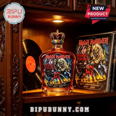 Iron Maiden The Number of the Beast 50th Anniversary Whiskey Decanter