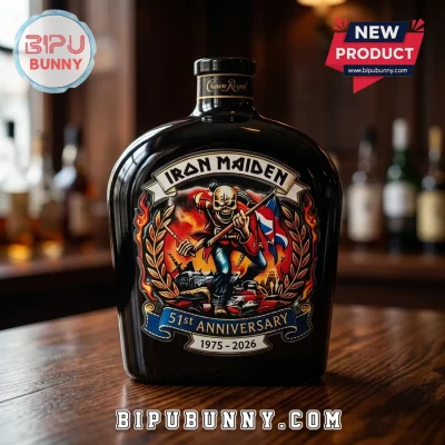 Iron Maiden x Crown Royal 51st Anniversary 1975-2026 Glass Whiskey Decanter