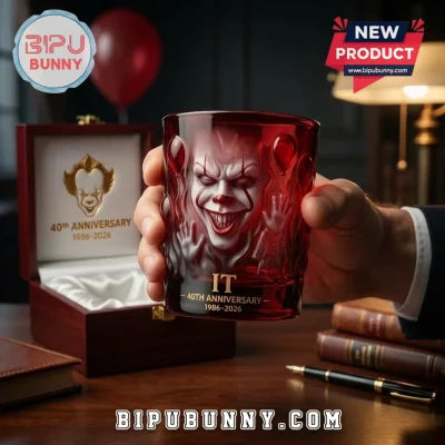 IT Pennywise 40th Anniversary 1986-2026 Collectible Whiskey Glass