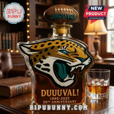 Jacksonville Jaguars 30th Anniversary Duuuval 1995-2025 Whiskey Decanter