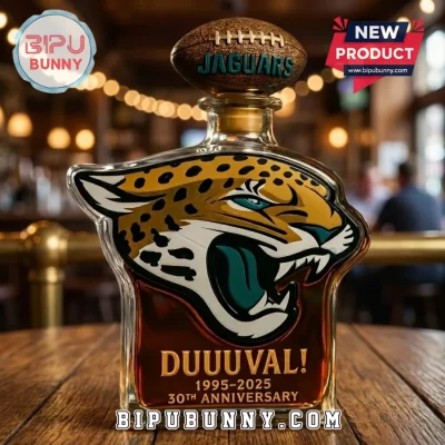 Jacksonville Jaguars 30th Anniversary Duuuval 1995-2025 Whiskey Decanter
