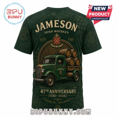 Jameson Irish Whiskey 41th Anniversary Green T-Shirt