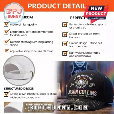 Jason Collins Memorial Basketball Cap Limited Edition