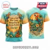 Tropical t-shirt with parrots and sunset print, text says Just a Girl Who Loves Margaritas & Jimmy Buffett Fins Up!