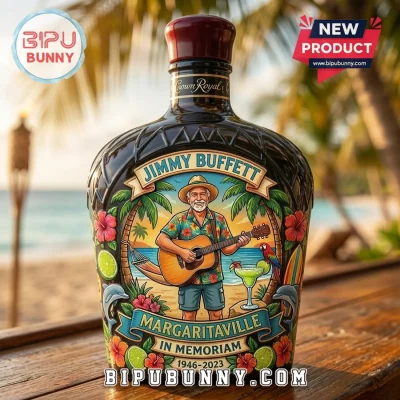 Jimmy Buffett Margaritaville In Memoriam 1946-2023 Whiskey Bottle Decanter