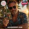 Gold retro lighter with colorful parrot, palm trees, sunset art! Text: JIMMY BUFFETT Margaritaville It's 5 O'Clock Somewhere Parrothead Forever!