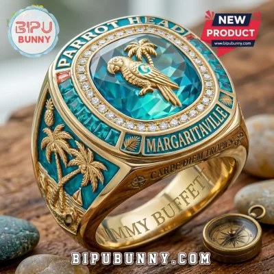 Jimmy Buffett Margaritaville Parrot Head Tropical Ring