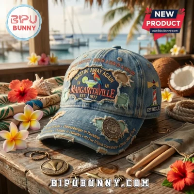 Jimmy Buffett Margaritaville Son of a Sailor Distressed Baseball Cap