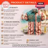 Vintage distressed button-down shirt with American flag stripes, parrot emblem, and text Margaritaville 1946-2023!