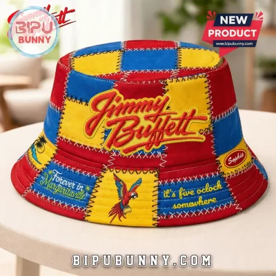 Jimmy Buffett Personalized Patchwork Margaritaville Custom Bucket Hat