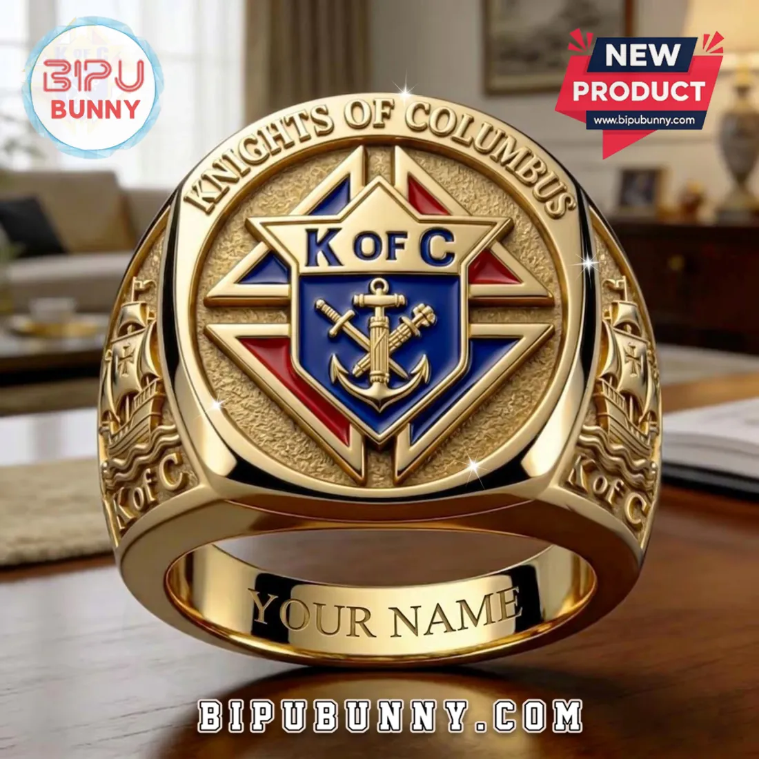 K of C Luxury Gold Fraternal Member Limited Edition Ring K of C Luxury Gold Fraternal Member Limited Edition Ring