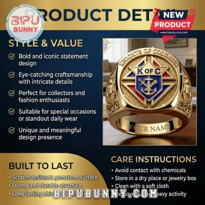 K of C Luxury Gold Fraternal Member Limited Edition Ring