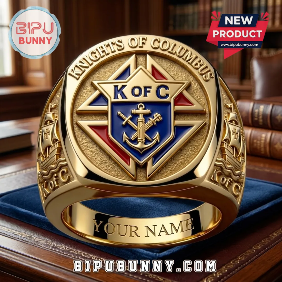 K of C Luxury Gold Fraternal Member Limited Edition Ring K of C Luxury Gold Fraternal Member Limited Edition Ring