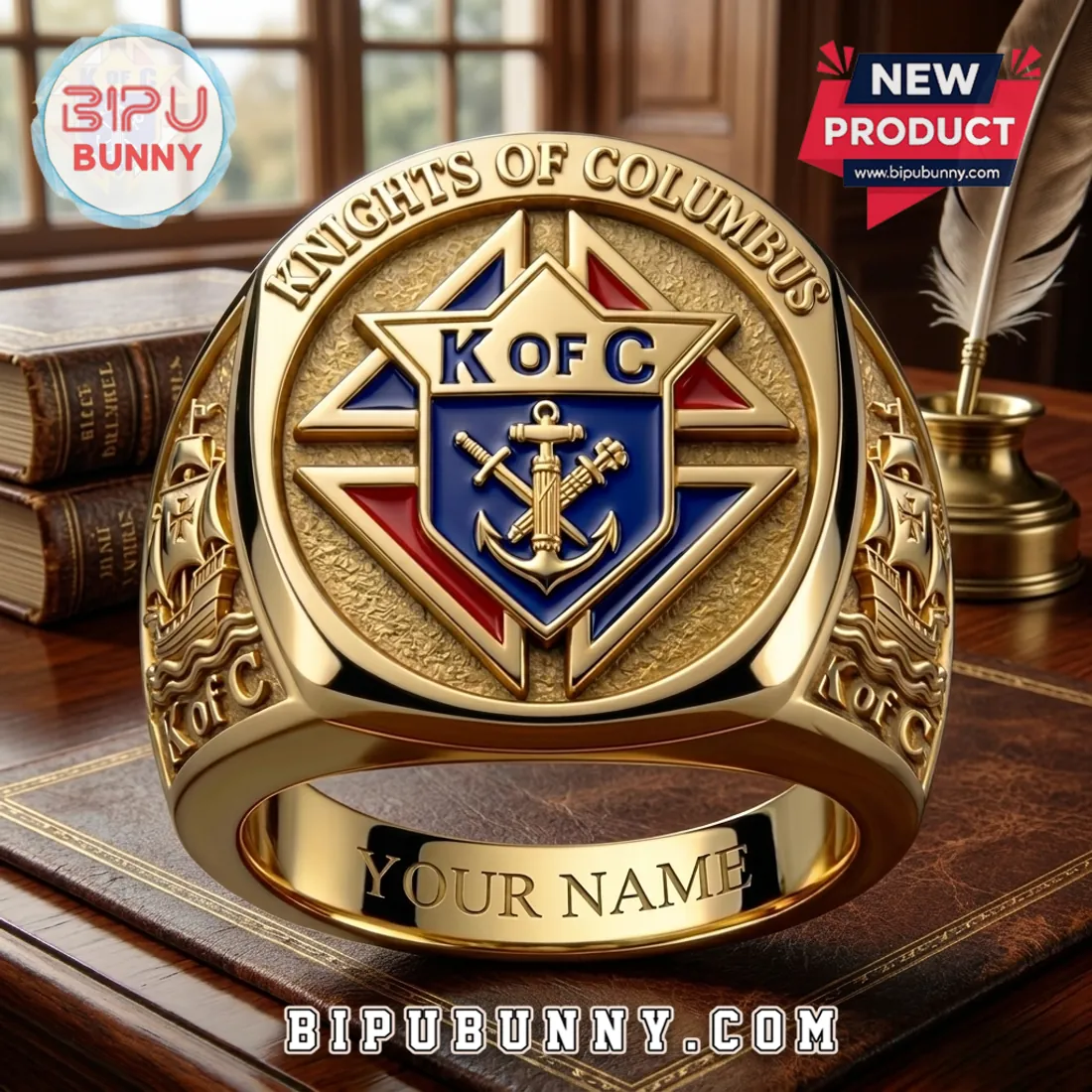 K of C Luxury Gold Fraternal Member Limited Edition Ring K of C Luxury Gold Fraternal Member Limited Edition Ring