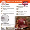 Red baseball cap with Kappa Alpha Psi text, greek letters, and crest pattern, structured design with adjustable strap!